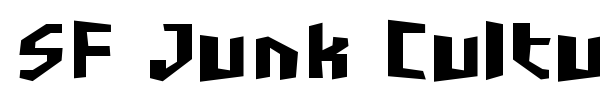 SF Junk Culture font preview